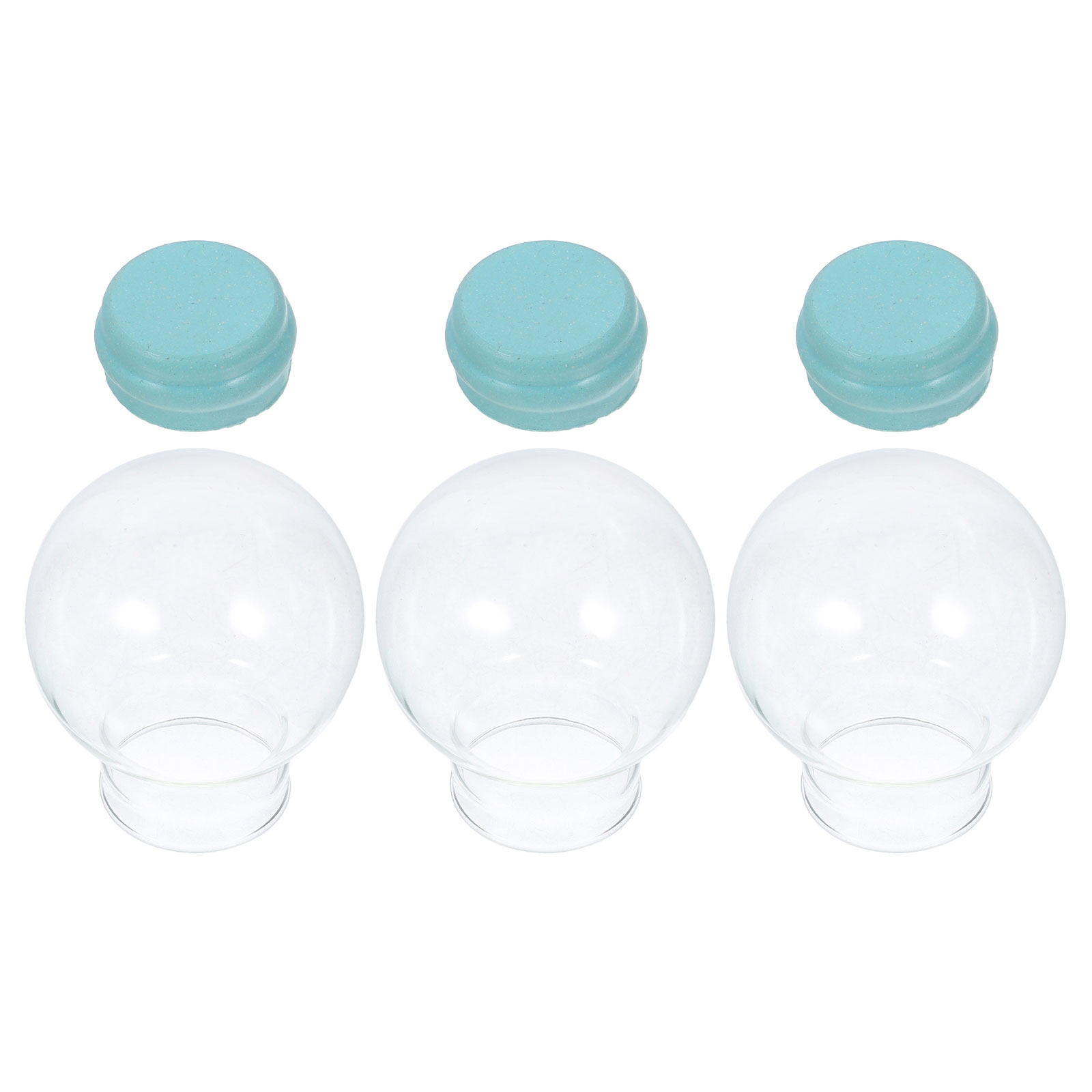 Plastic Dome Clear - 3Pcs Clear Empty Snow Globes 45Mm