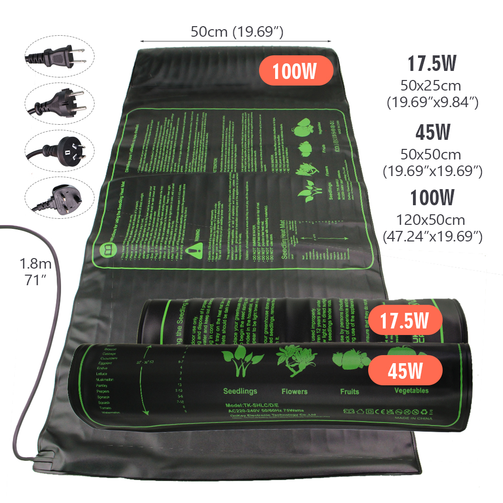 17.5W 45W 100W Seedling Heat M - đánh giá và giá Rooting Gel Clone
