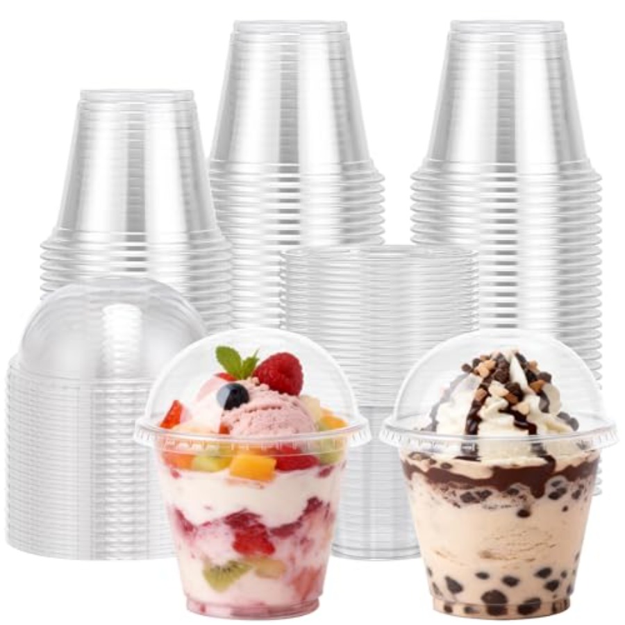 200 Pack 9 oz Clear Plastic Cu - đánh giá và giá Plastic Dome Clear
