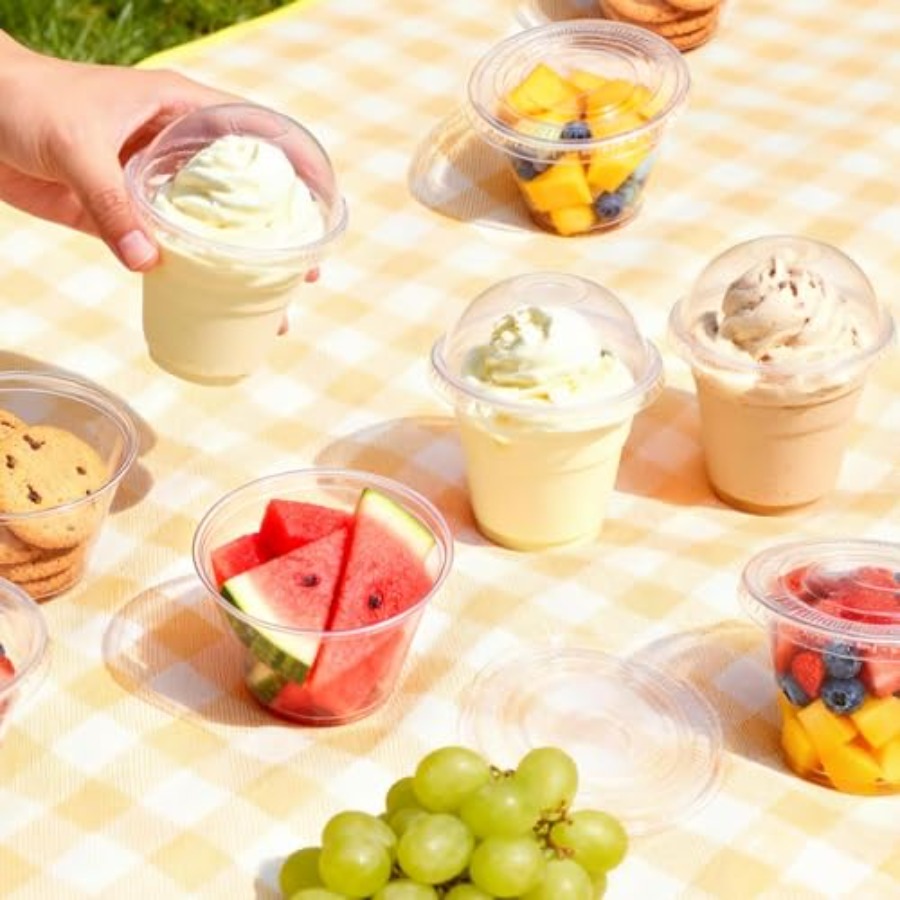 200 Pack 9 oz Clear Plastic Cu - đánh giá và giá Plastic Dome Clear