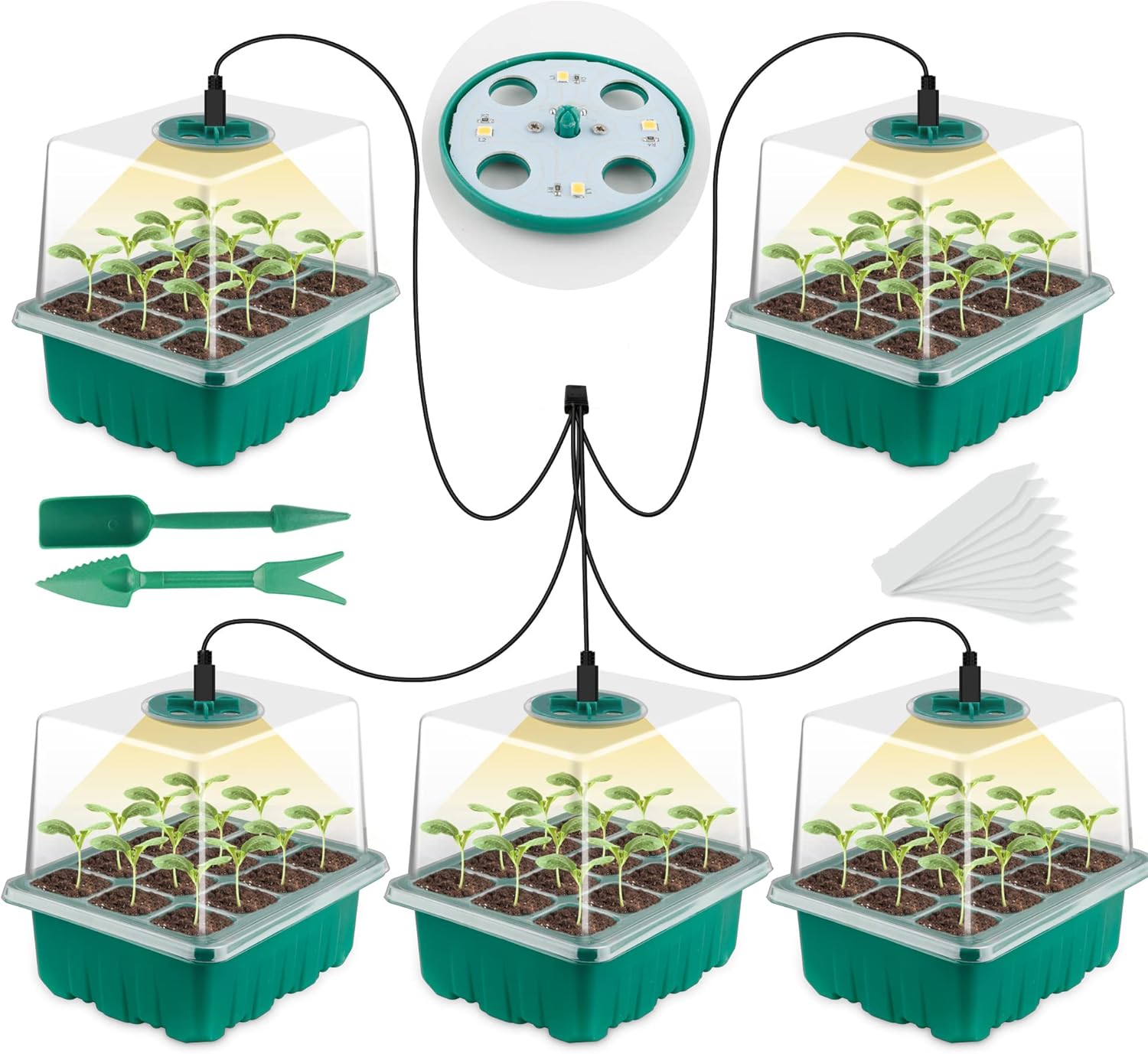 Seed Starter Tray with Grow Li - đánh giá và giá Humidity Dome Kit