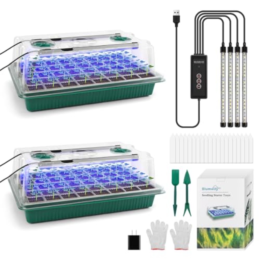 Seed Starter Tray with Grow Li - đánh giá và giá Humidity Dome Kit