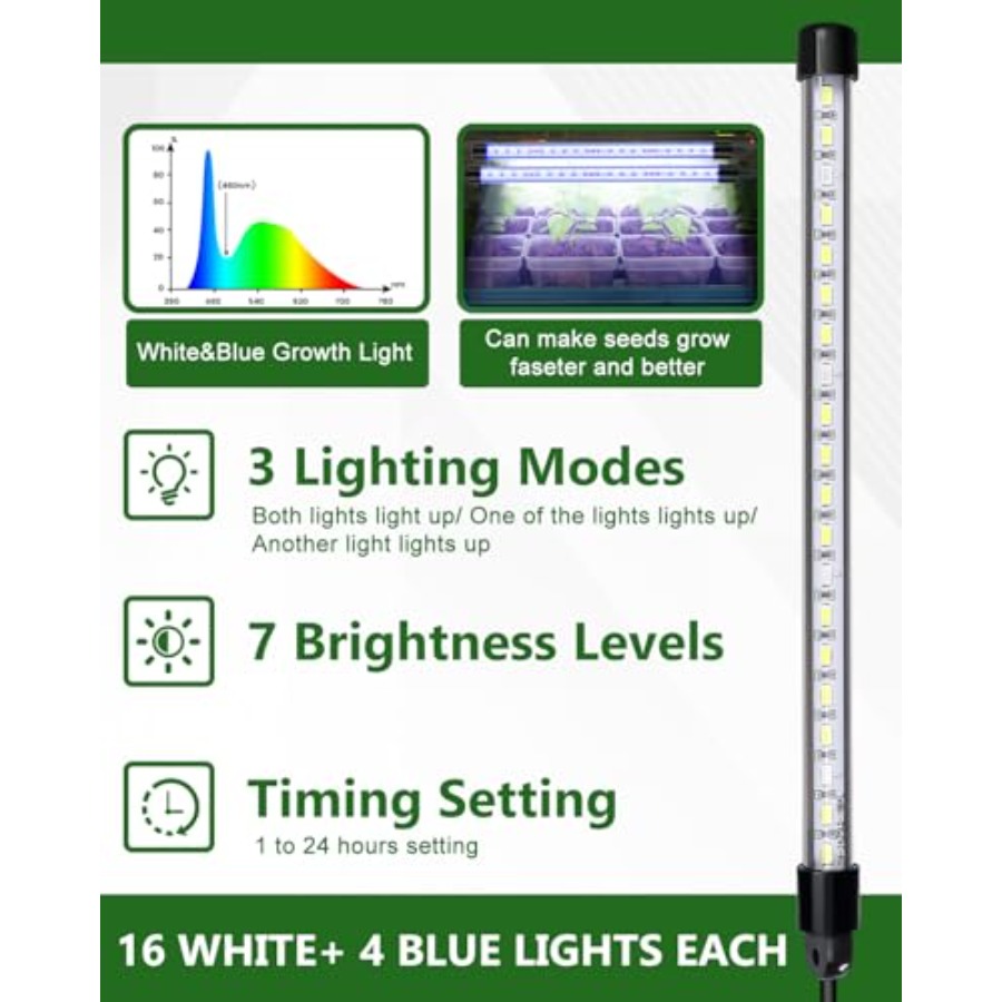 Seed Starter Kit with Grow Lig - đánh giá và giá Humidity Dome Kit