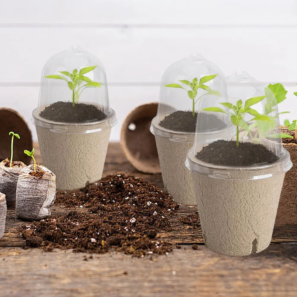 10pcs Garden Round Peat Pots P - đánh giá và giá Peat Pellet Tray
