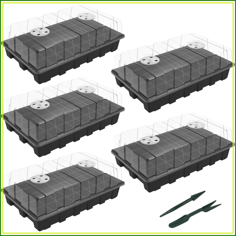 5-Set Seed Starter Tray Kits,  - đánh giá và giá Humidity Dome Kit