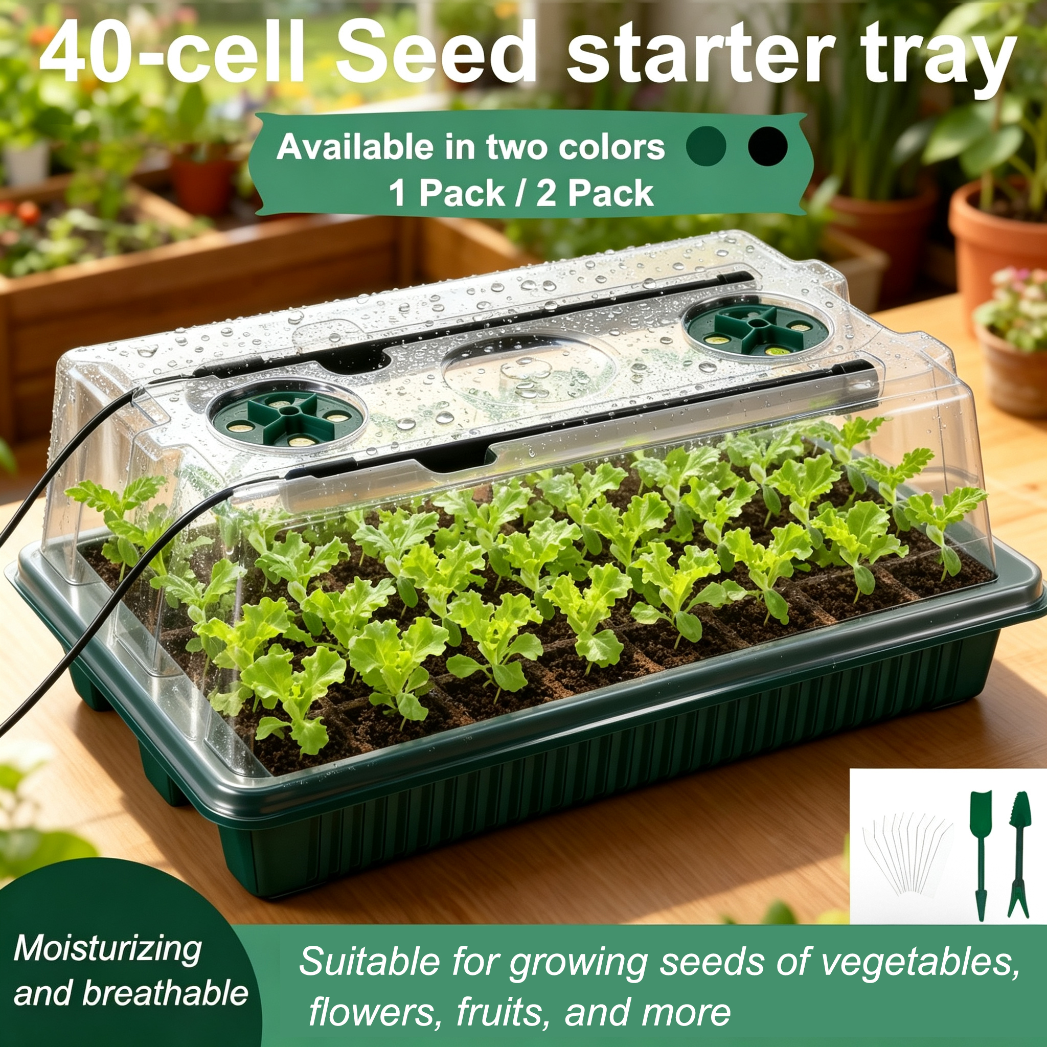 Seed Starter Tray with Grow Li - đánh giá và giá Humidity Dome Kit