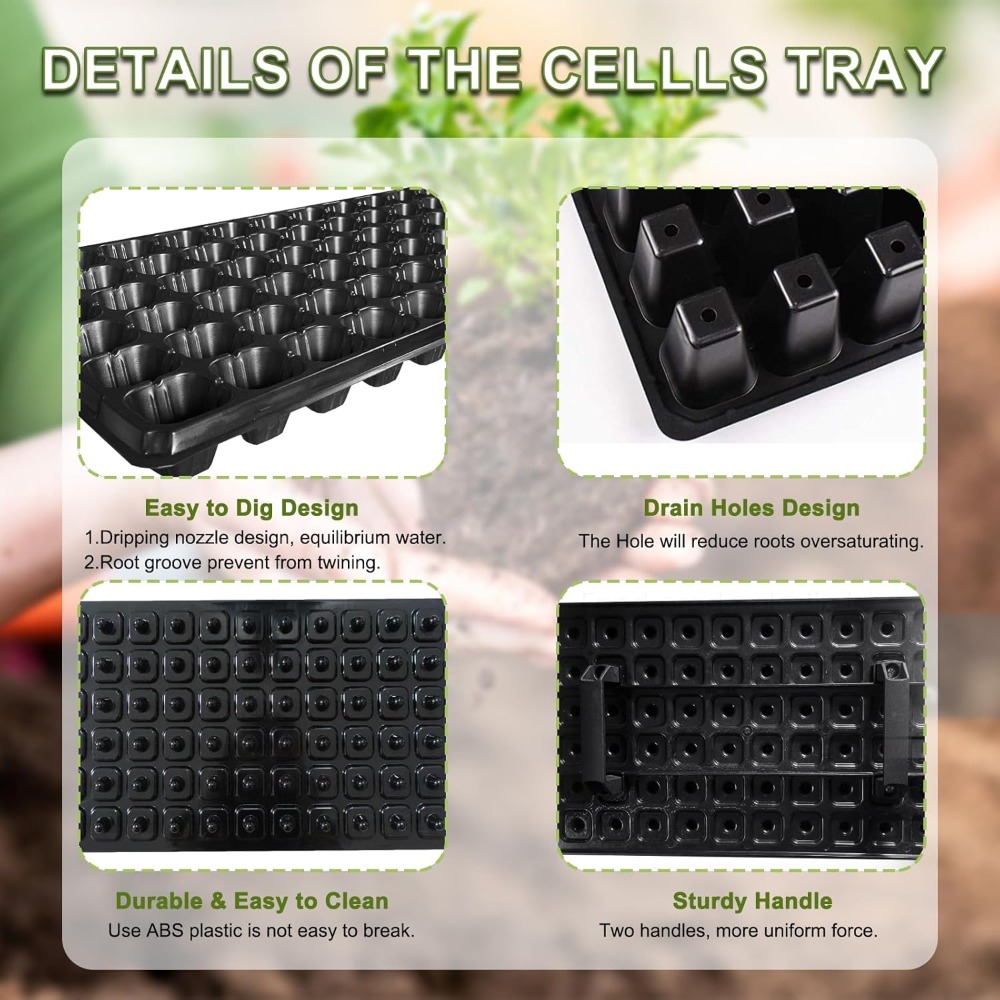 72 Cell Seed Starter Trays wit - đánh giá và giá Propagation Tray 72