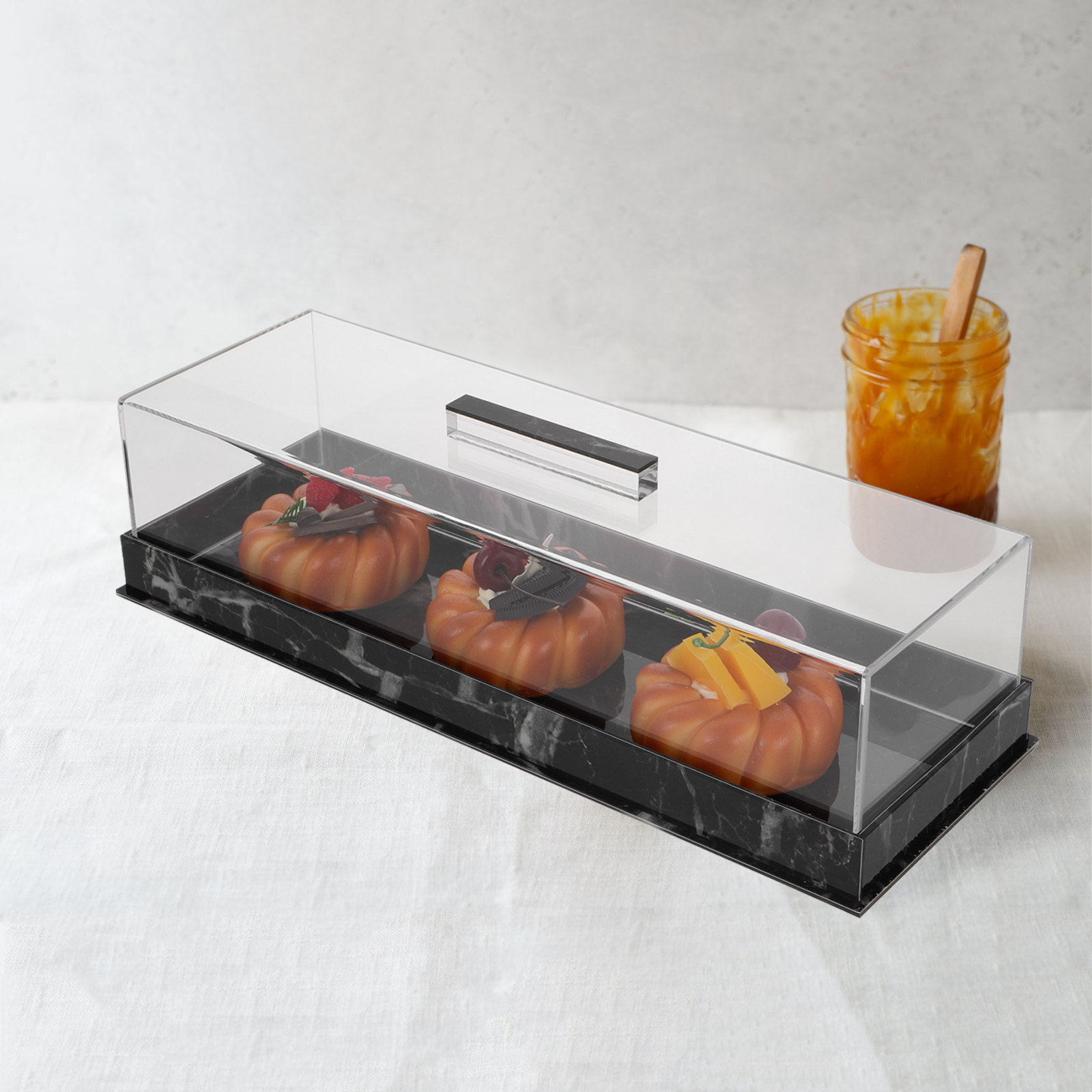 Rectangular Cake Display Box A - đánh giá và giá Plastic Dome Clear
