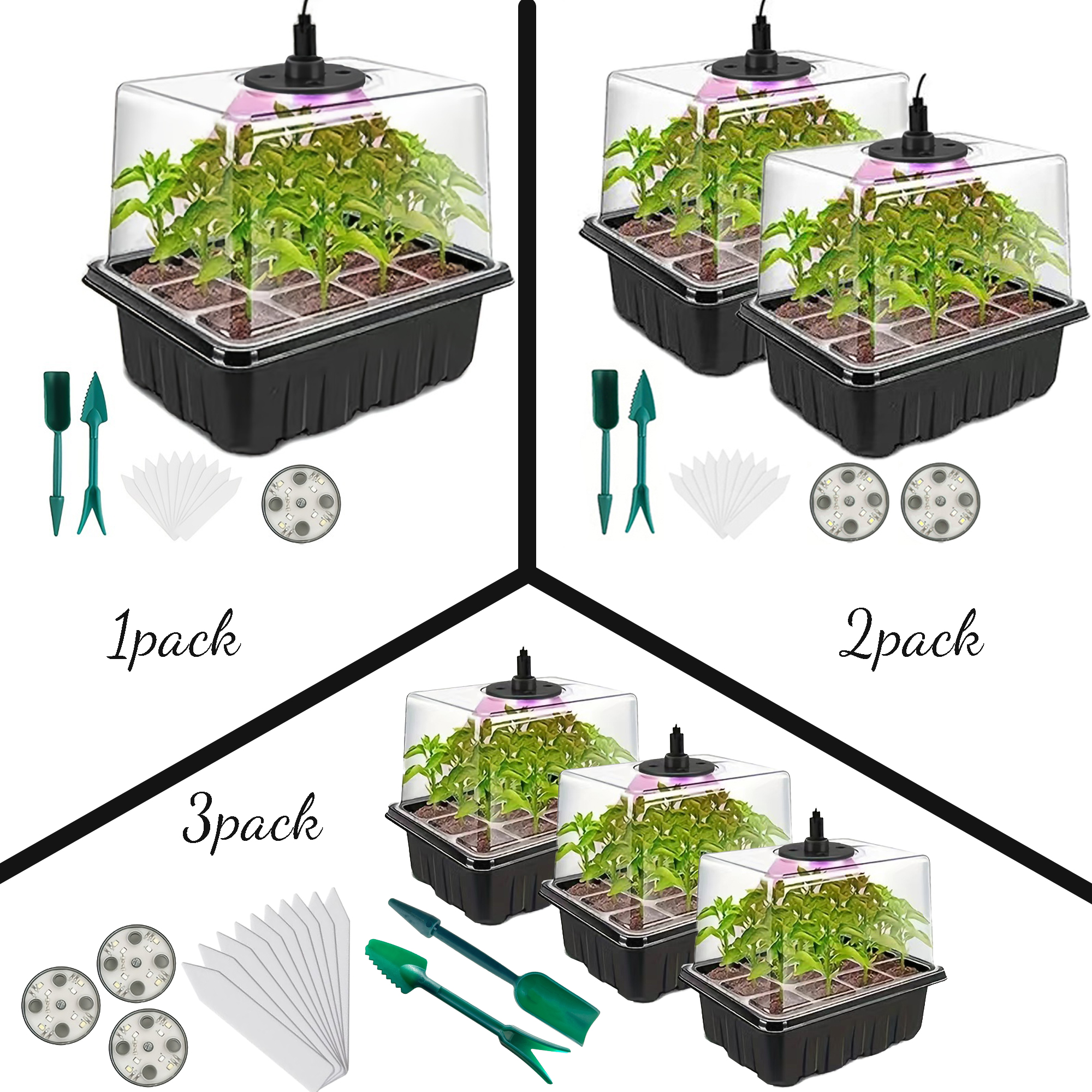 Seedling Starter Kit 1/2/3 Set - đánh giá và giá Humidity Dome Kit