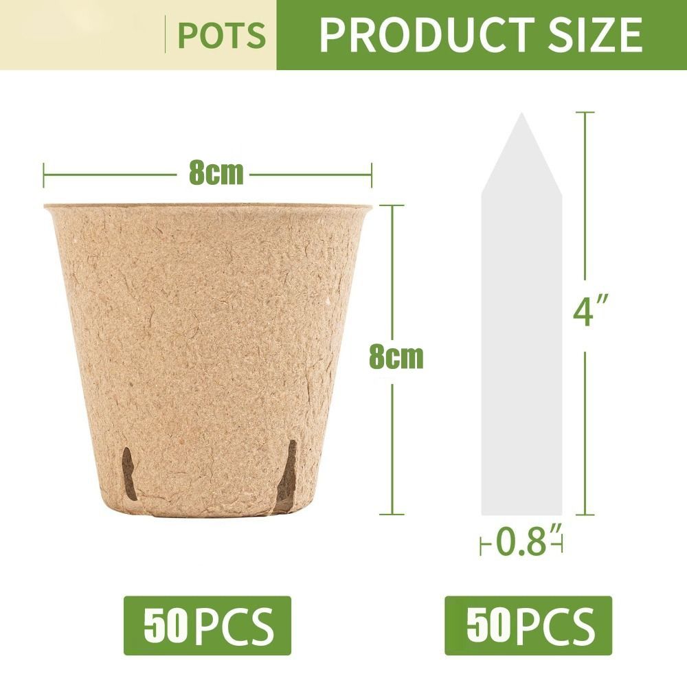 50PCS Biodegradable Plant Star - đánh giá và giá Peat Pellet Tray