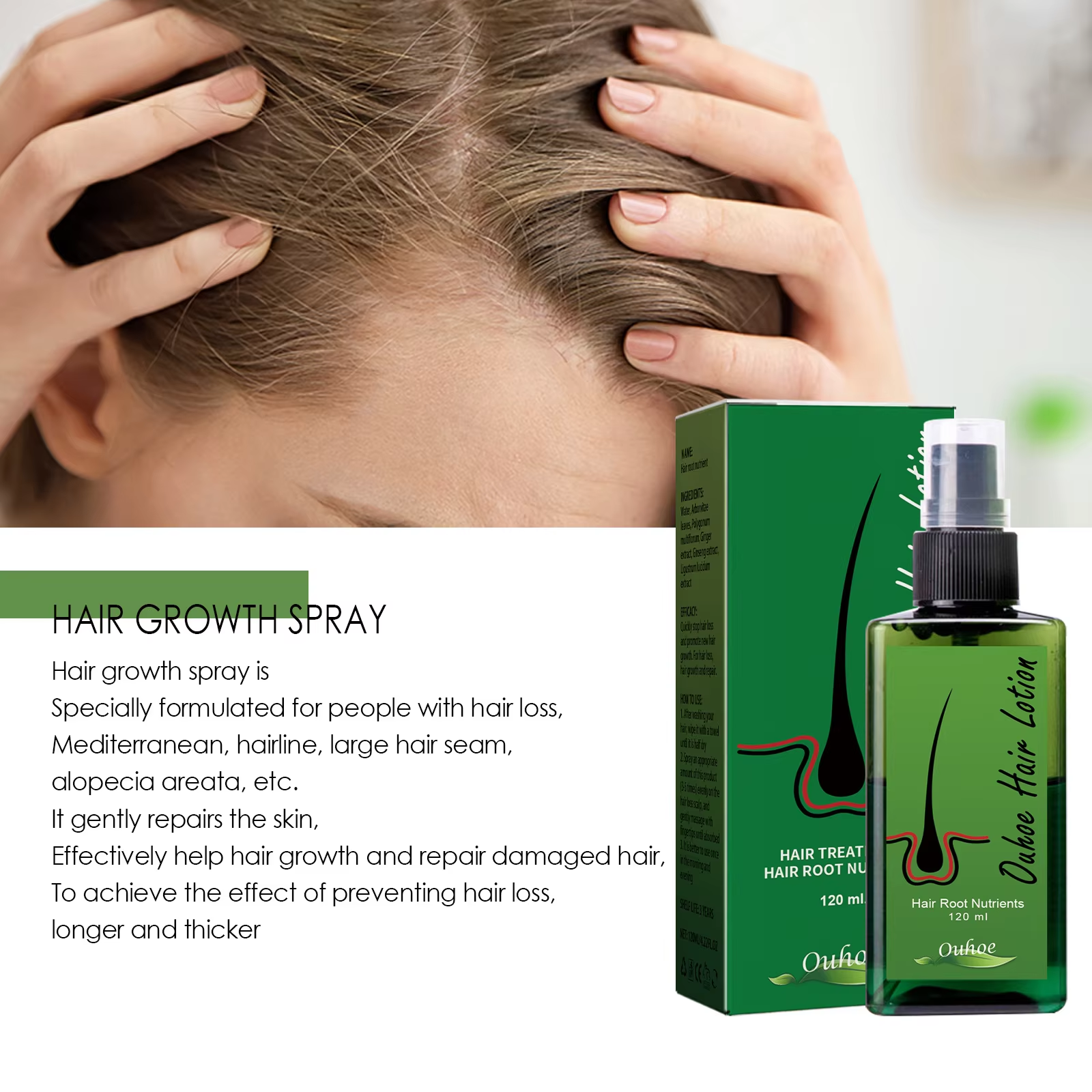Hair Growth Spray Anti Hair Lo - đánh giá và giá Root Stimulator Liquid