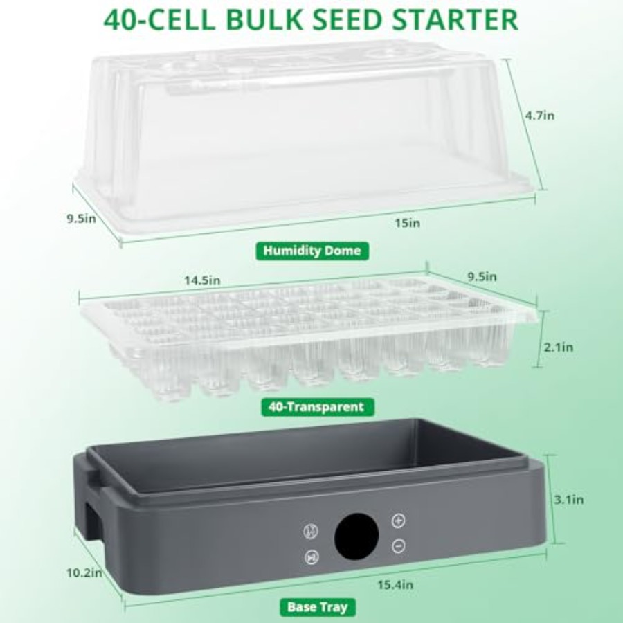 Seed Starter Tray with Grow Li - đánh giá và giá Humidity Dome Kit