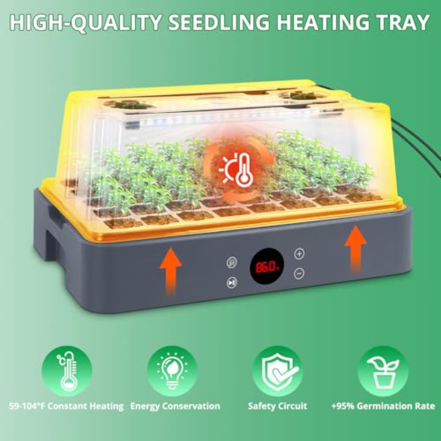 Seed Starter Tray with Grow Li - đánh giá và giá Humidity Dome Kit