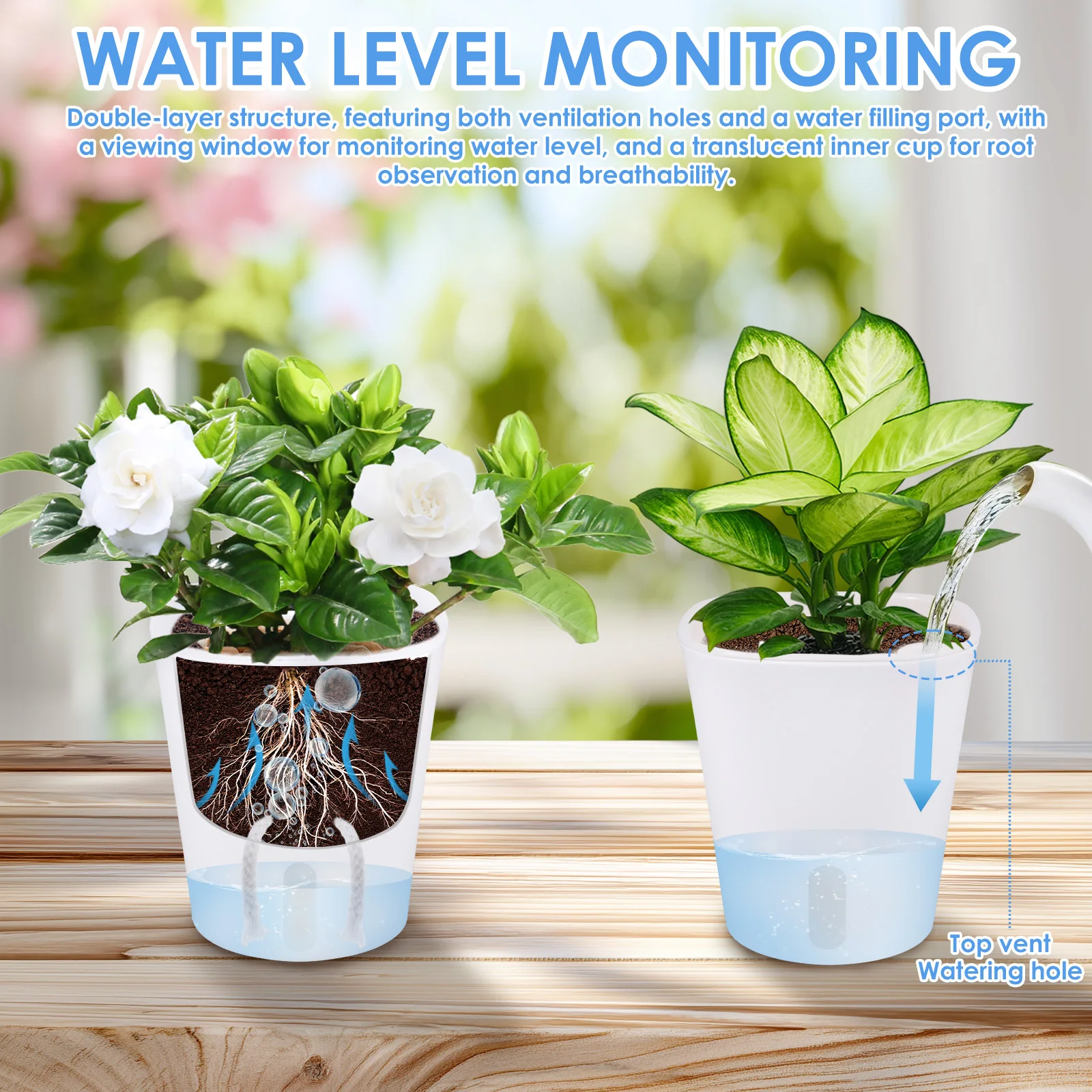 10 Pcs Self Watering Planter L - đánh giá và giá Self Watering Insert