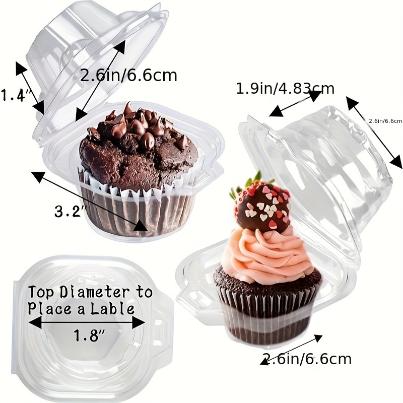200-Piece Stackable Cupcake Co - đánh giá và giá Plastic Dome Clear