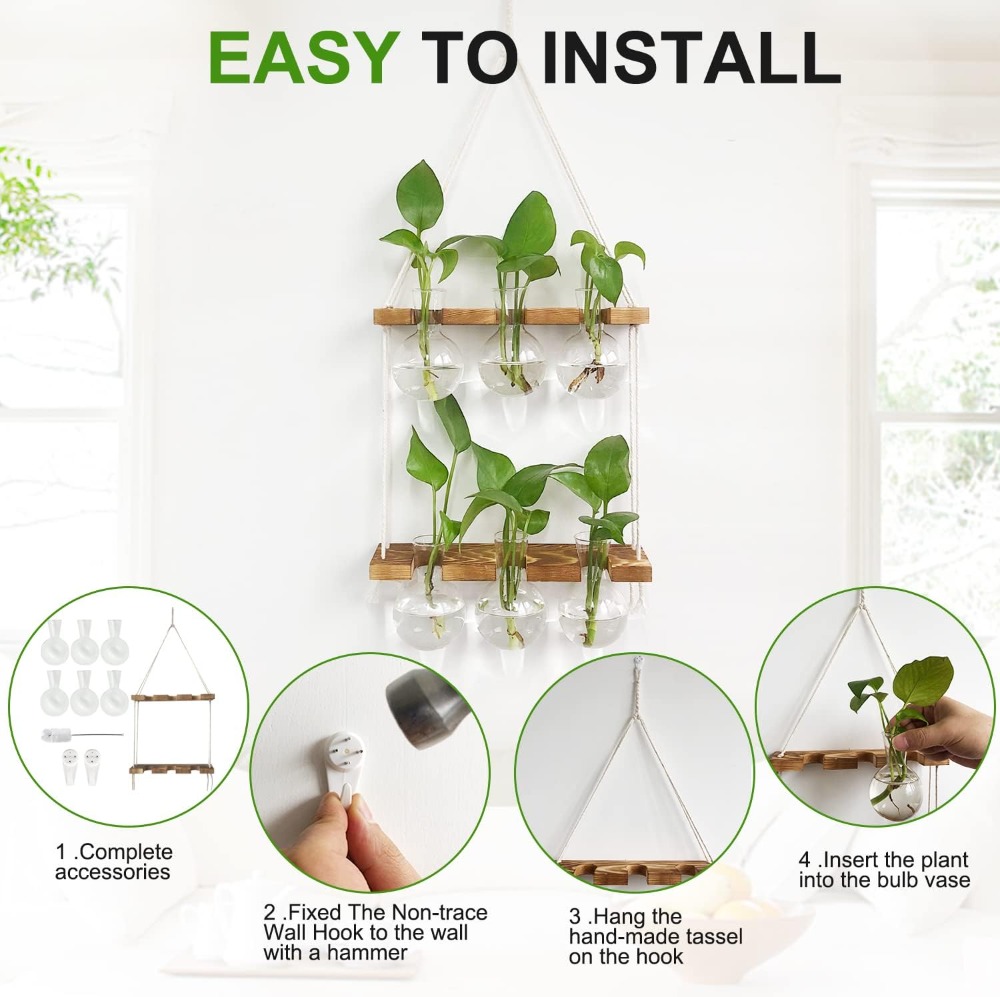 Wall Hanging Plant Propagation - đánh giá và giá Propagation Station Vase