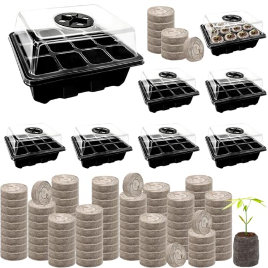 8 Pack Seed Starter Tray with  - đánh giá và giá Peat Pellet Tray