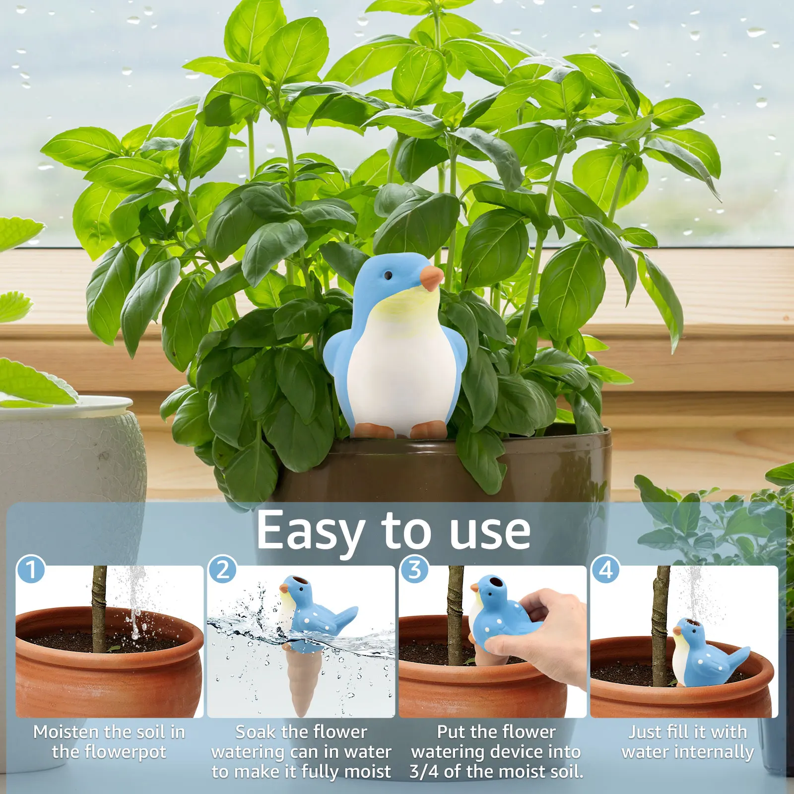 4Pcs Automatic Plant Watering  - đánh giá và giá Self Watering Insert